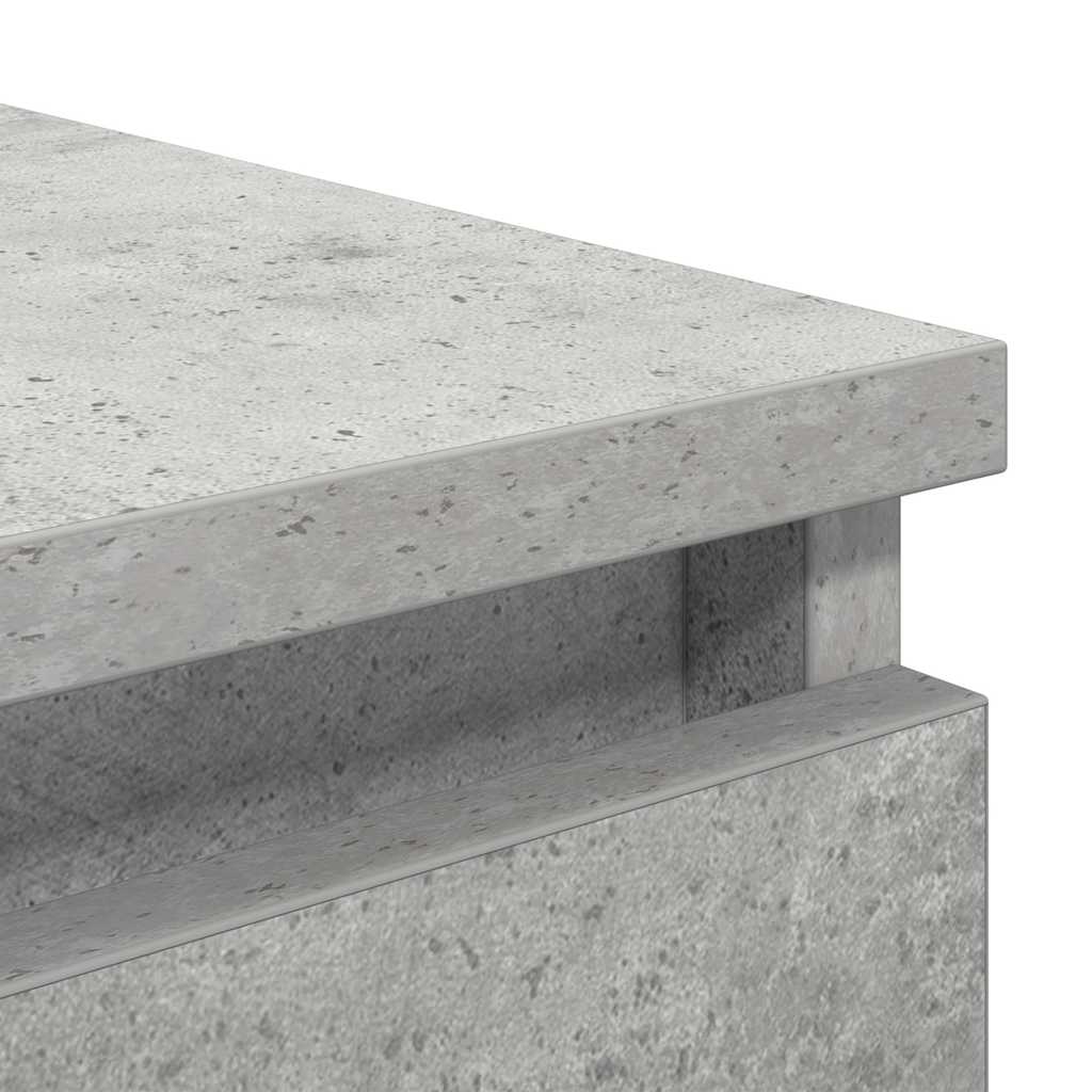 betonszürke szerelt fa tálalószekrény 37,5x35x76 cm
