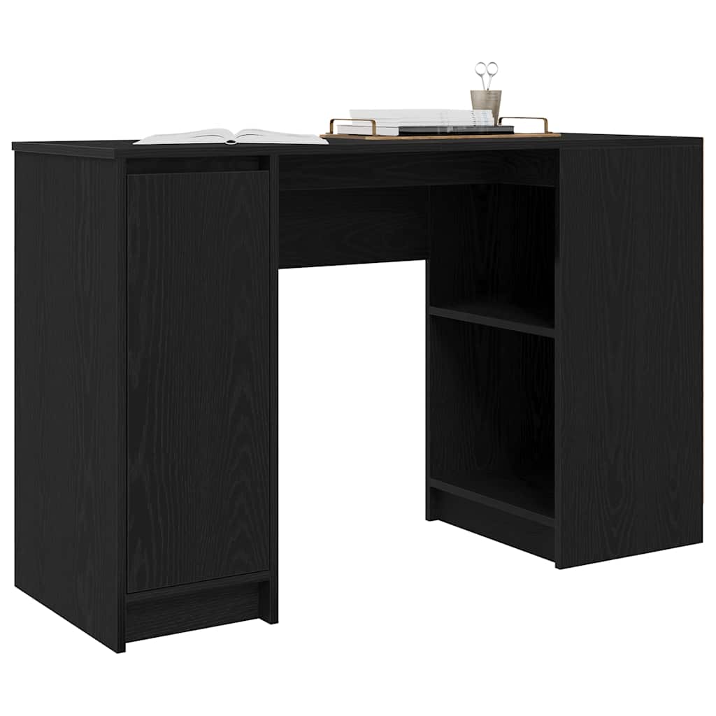 fekete tölgy forgácslap íróasztal 120x42x76 cm