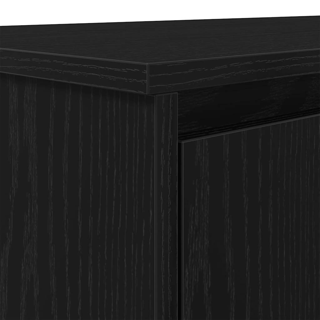fekete tölgy forgácslap íróasztal 120x42x76 cm