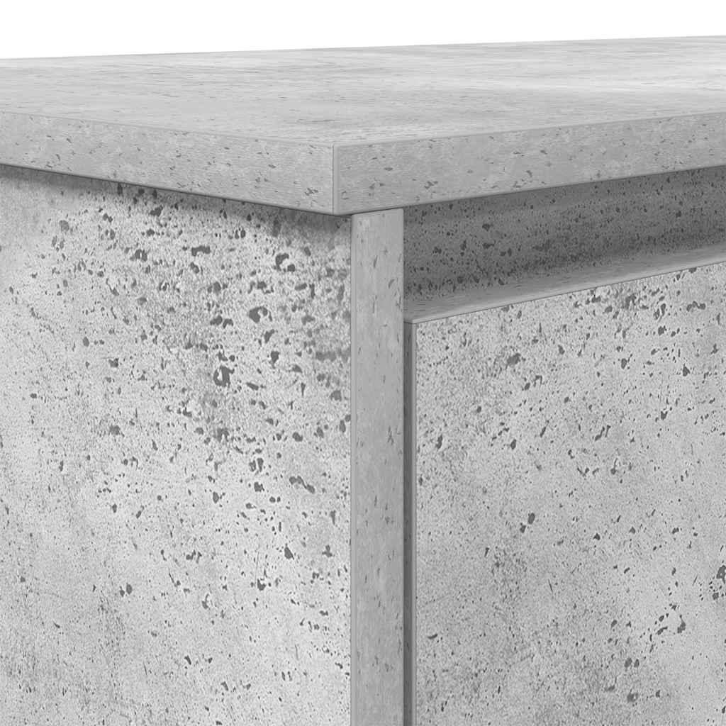 betonszürke forgácslap íróasztal 120x42x76 cm