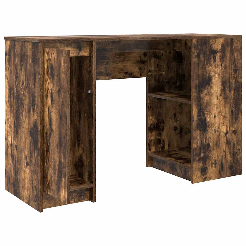 füstös tölgy színű szerelt fa íróasztal 120x42x76 cm
