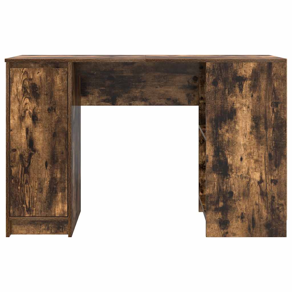 füstös tölgy színű szerelt fa íróasztal 120x42x76 cm