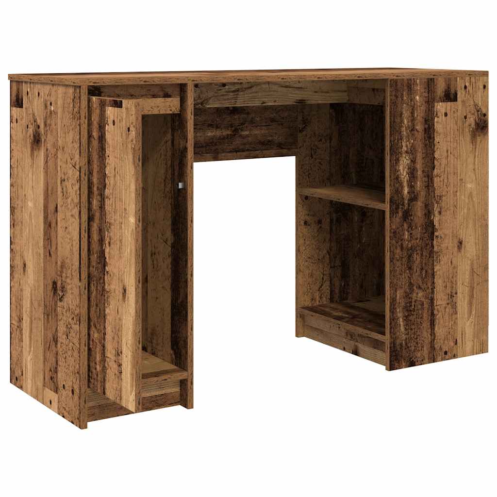 antik fa szerelt fa íróasztal 120x42x76 cm