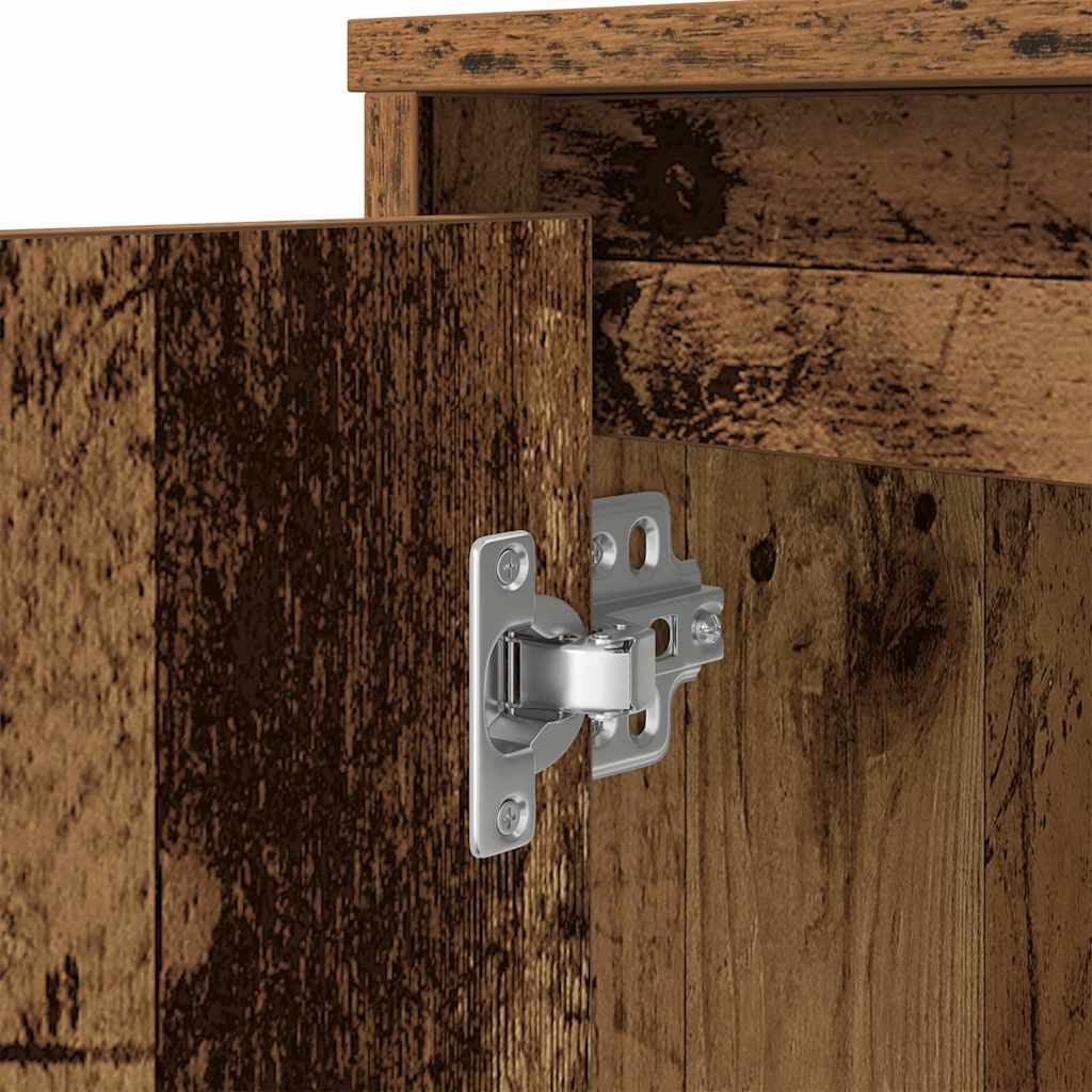 antik fa szerelt fa íróasztal 120x42x76 cm