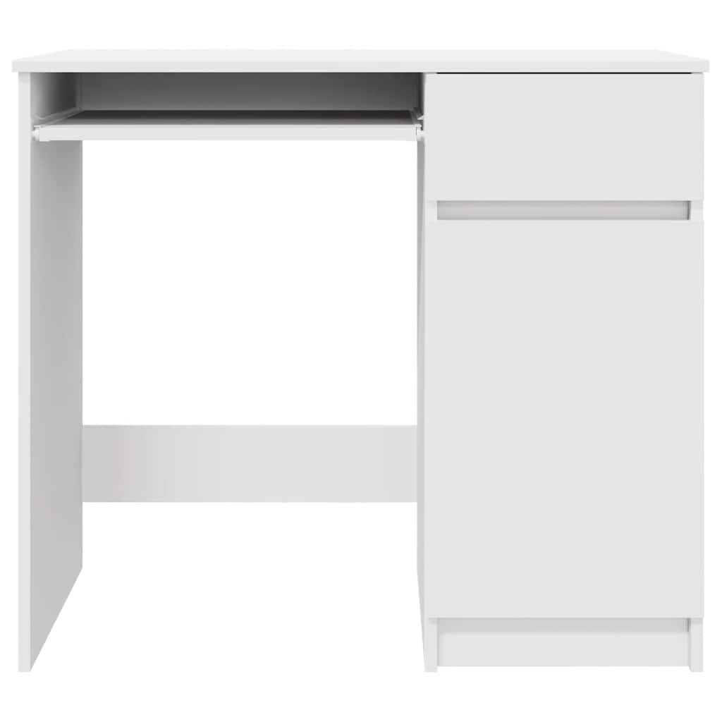 fehér forgácslap íróasztal 86x49x76 cm
