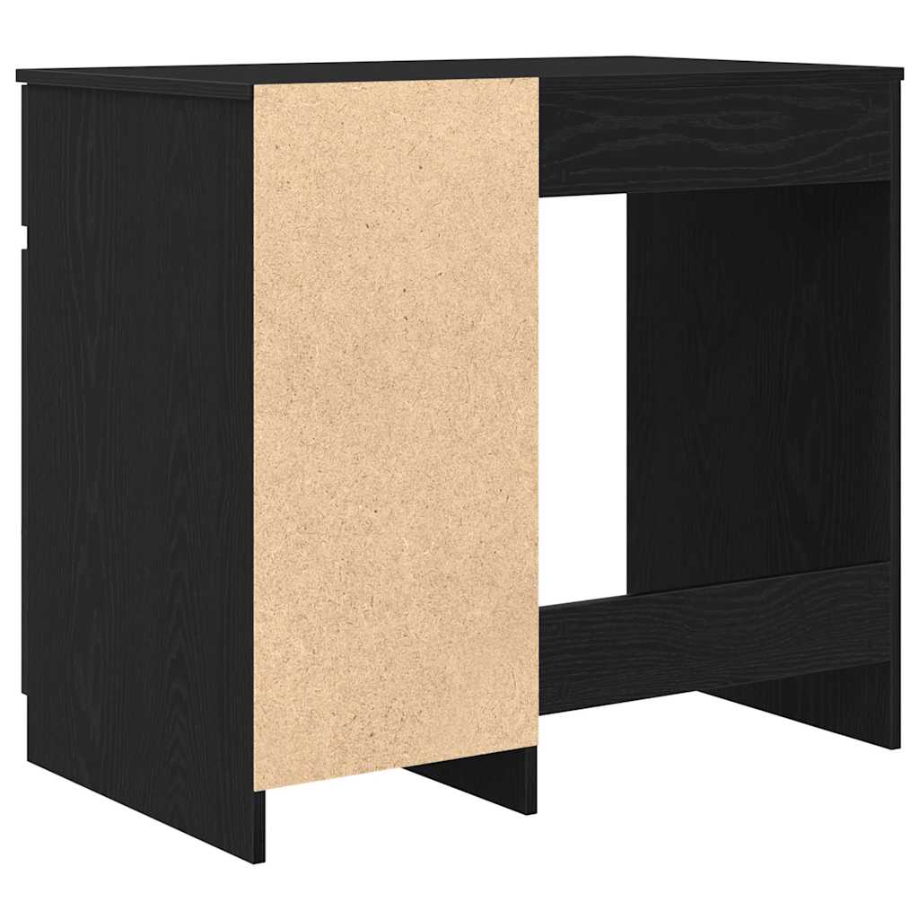 fekete tölgy forgácslap íróasztal 86x49x76 cm