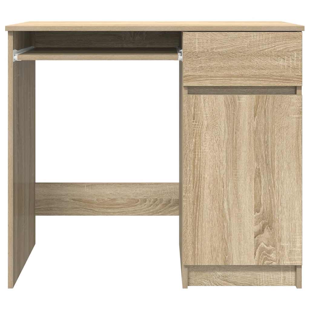 sonomatölgy színű forgácslap íróasztal 86x49x76 cm
