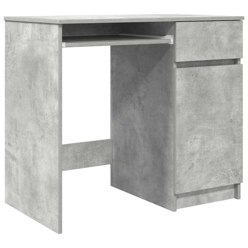 betonszürke forgácslap íróasztal 86x49x76 cm