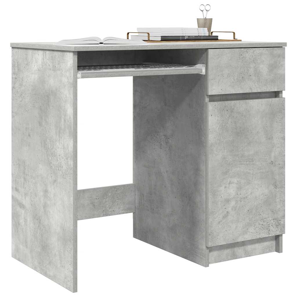 betonszürke forgácslap íróasztal 86x49x76 cm