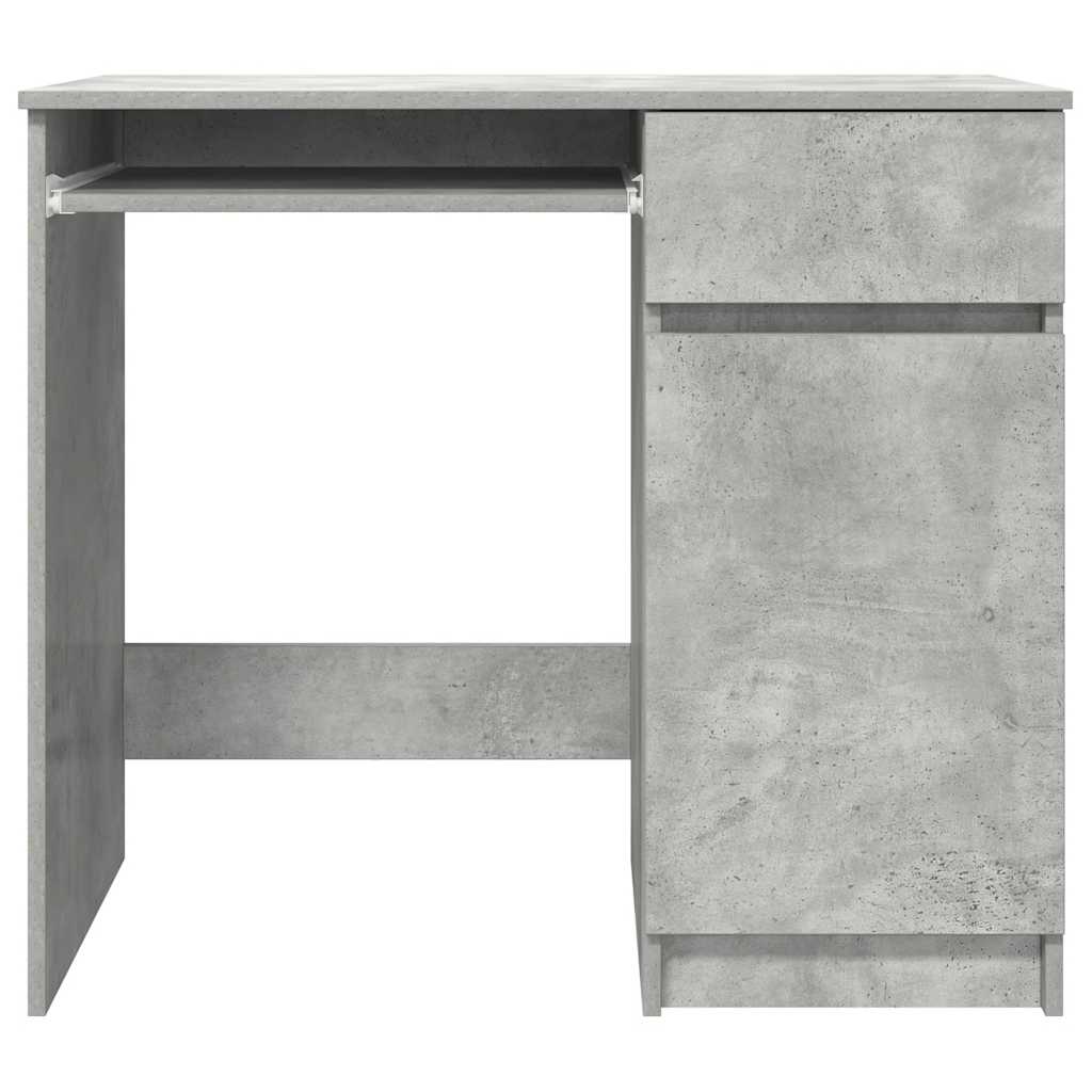 betonszürke forgácslap íróasztal 86x49x76 cm