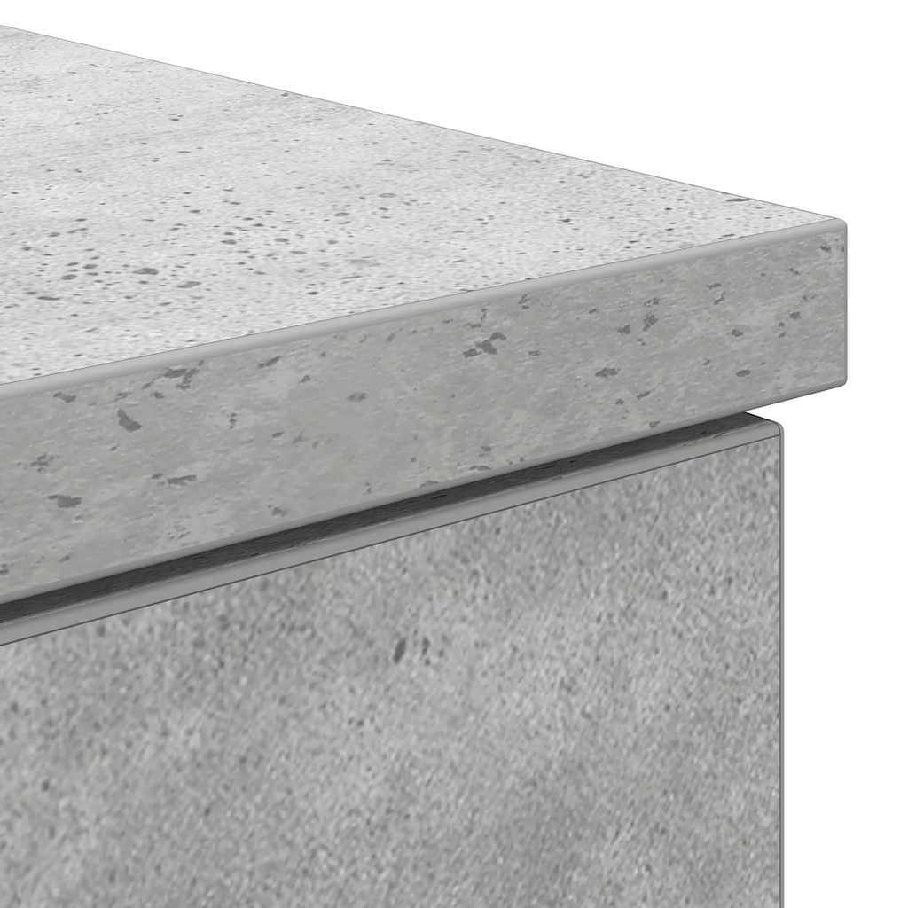 betonszürke forgácslap íróasztal 86x49x76 cm