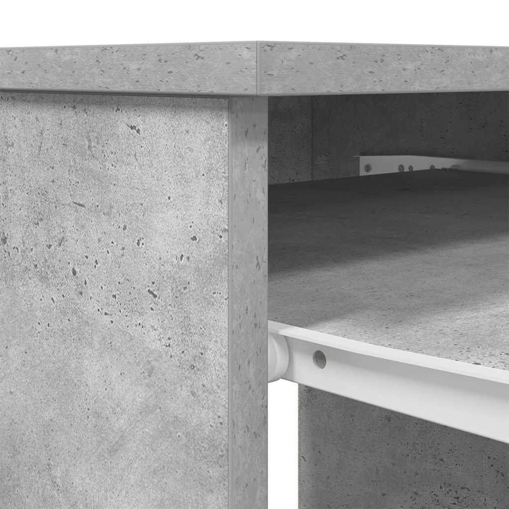 betonszürke forgácslap íróasztal 86x49x76 cm