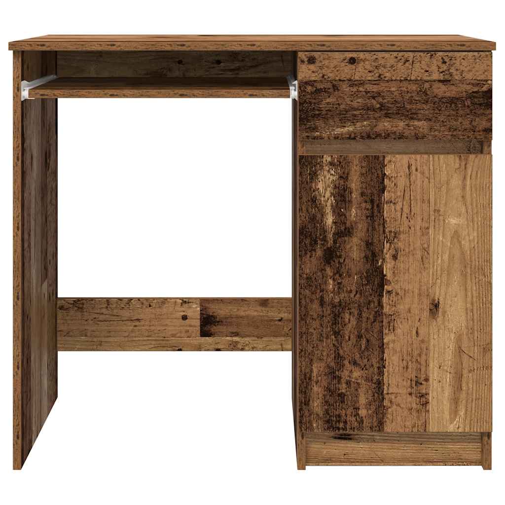 antik fa szerelt fa íróasztal 86x49x76 cm