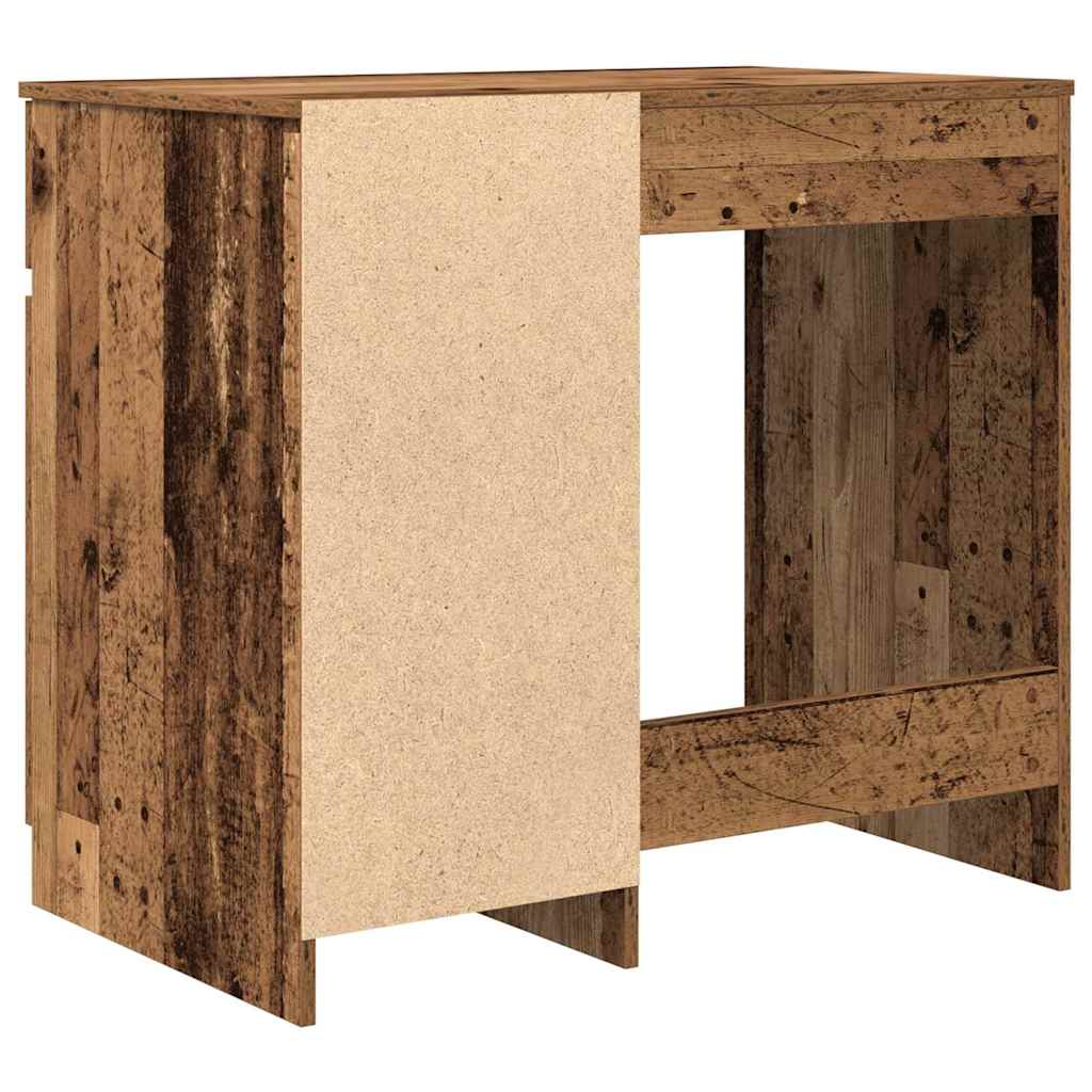 antik fa szerelt fa íróasztal 86x49x76 cm