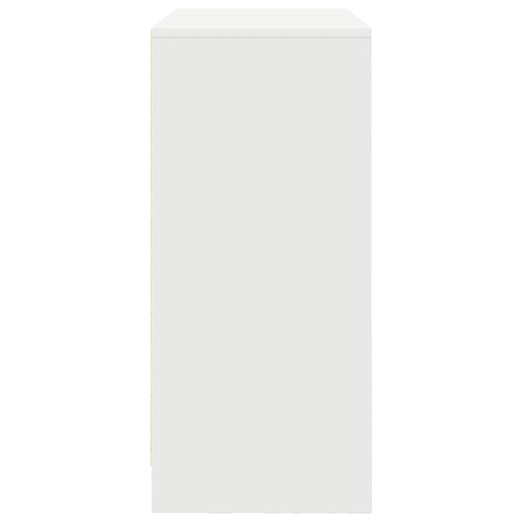 fehér komód fiókokkal és ajtókkal 70,5x34x74,5 cm
