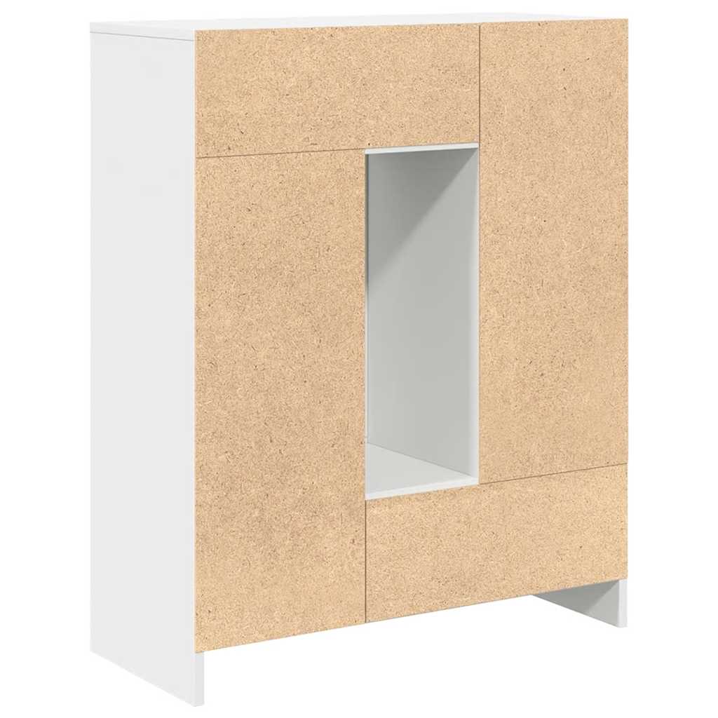 fehér komód fiókokkal és ajtókkal 73x31x90 cm