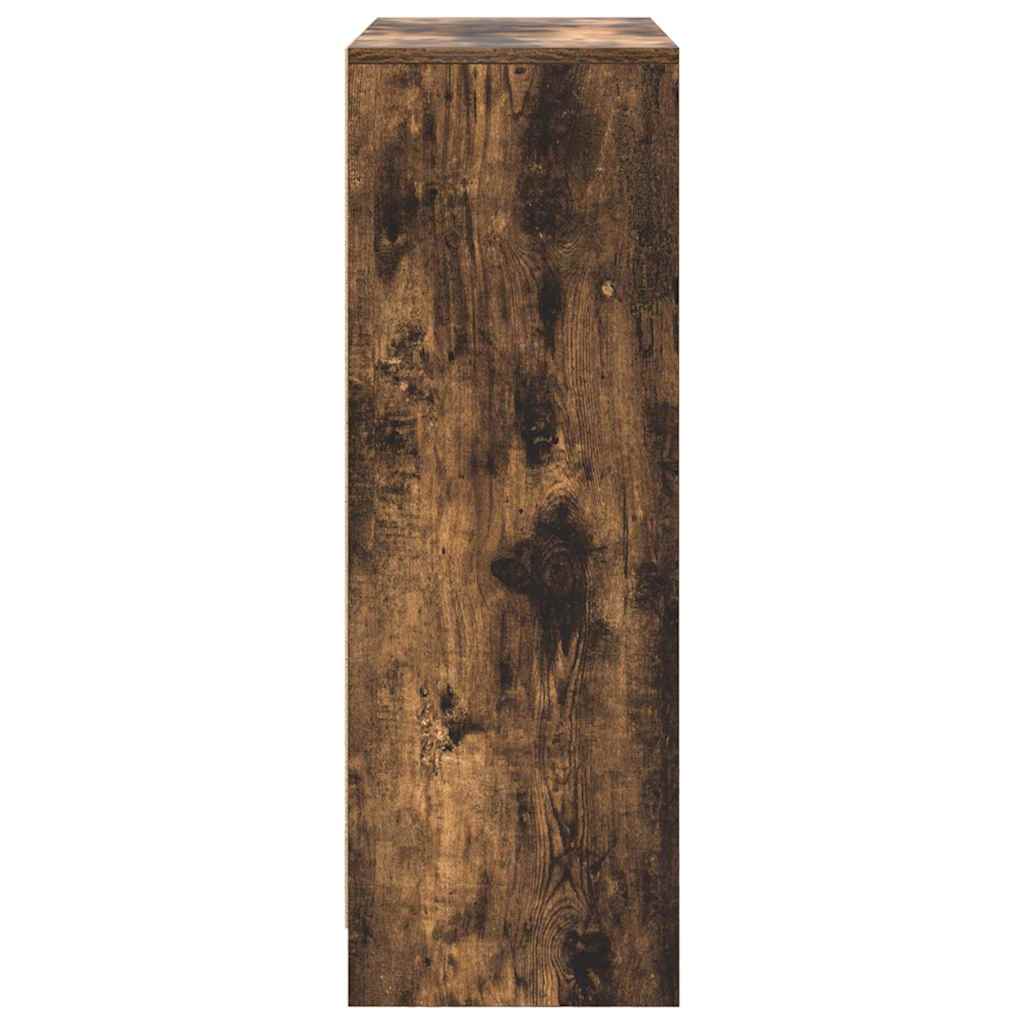 füstölt tölgy komód fiókokkal és ajtókkal 73x31x90 cm
