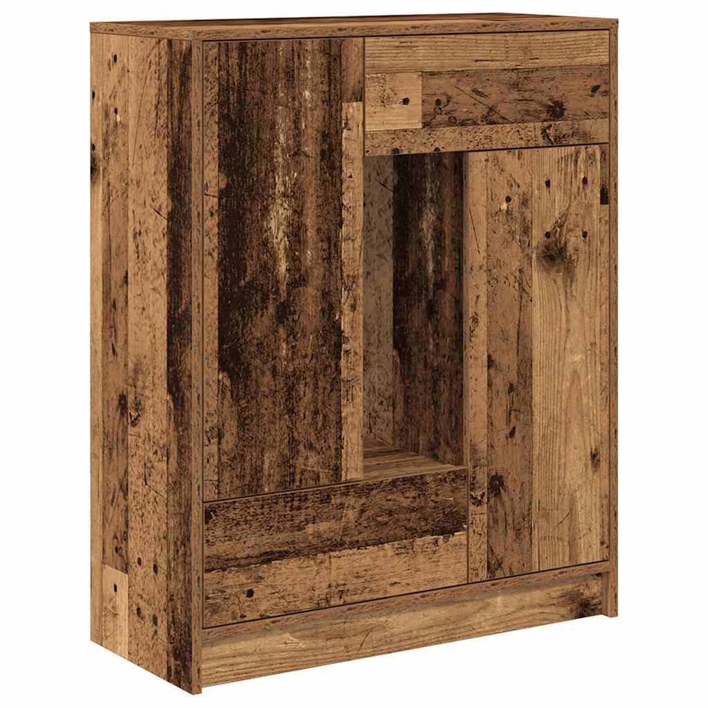 antik fa komód fiókokkal és ajtókkal 73x31x90 cm