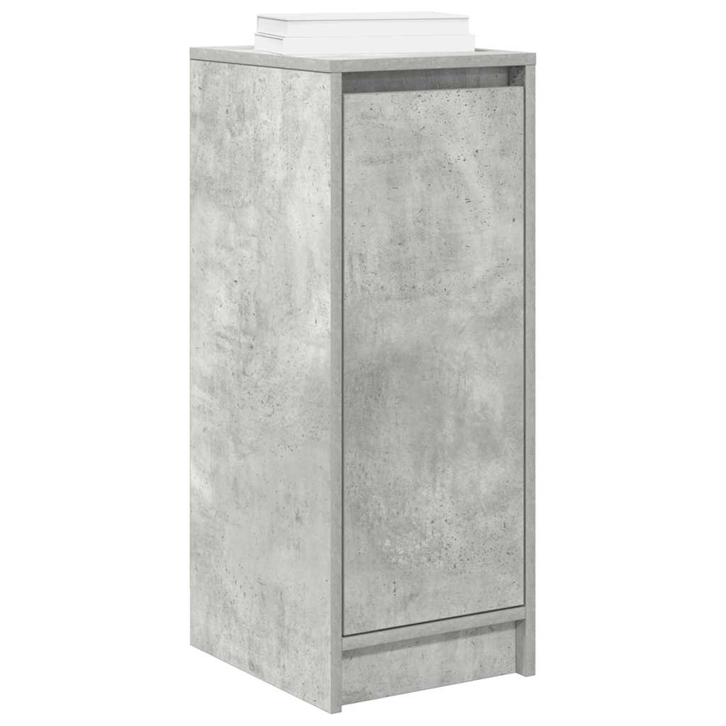 betonszürke szerelt fa cipőszekrény 29,5x34x76 cm