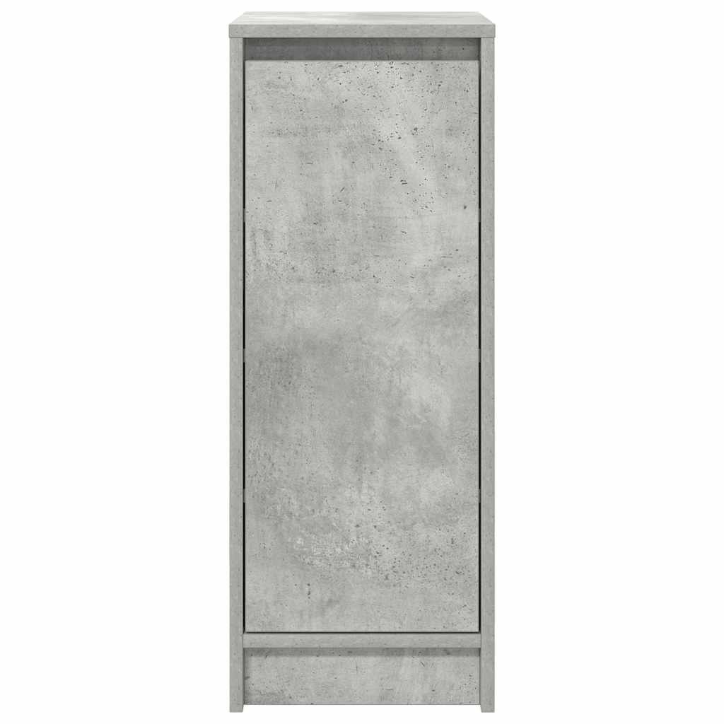 betonszürke szerelt fa cipőszekrény 29,5x34x76 cm