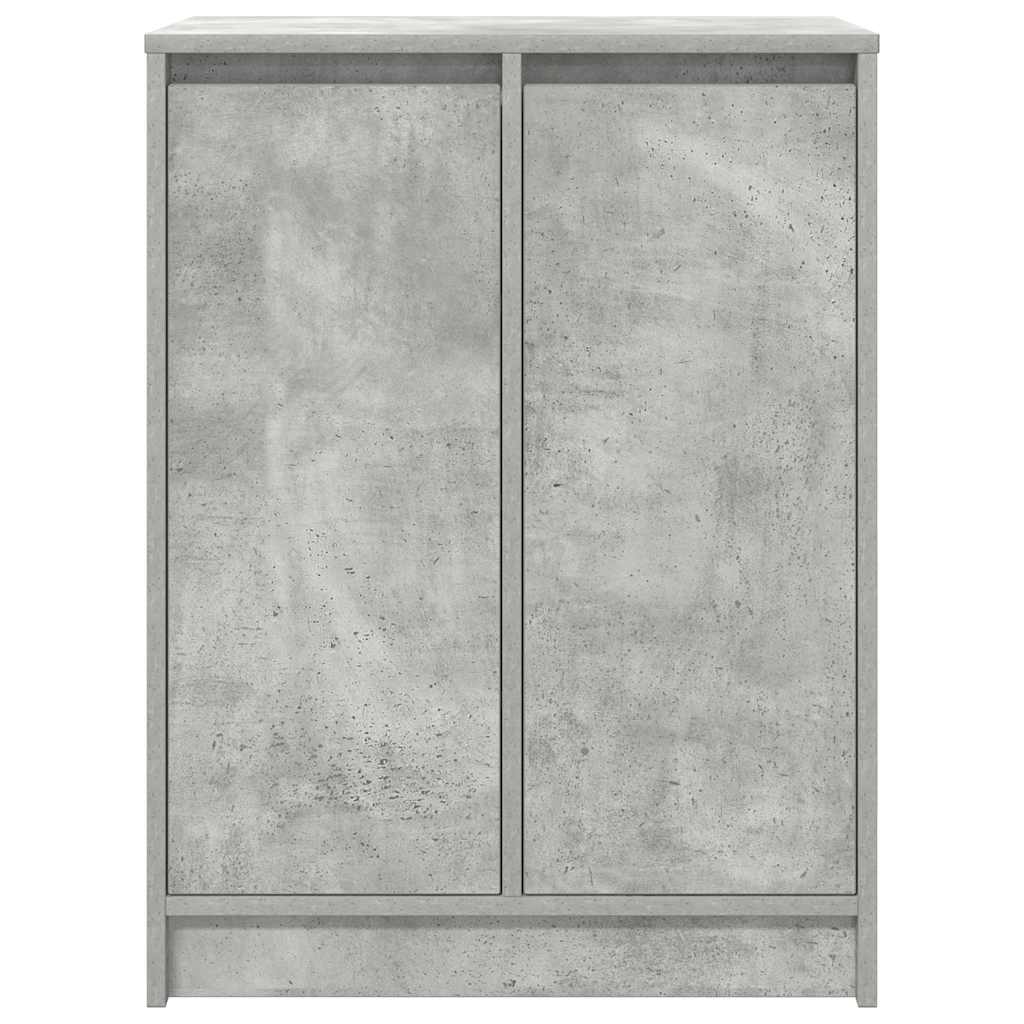 betonszürke szerelt fa cipőszekrény 57x34x76 cm