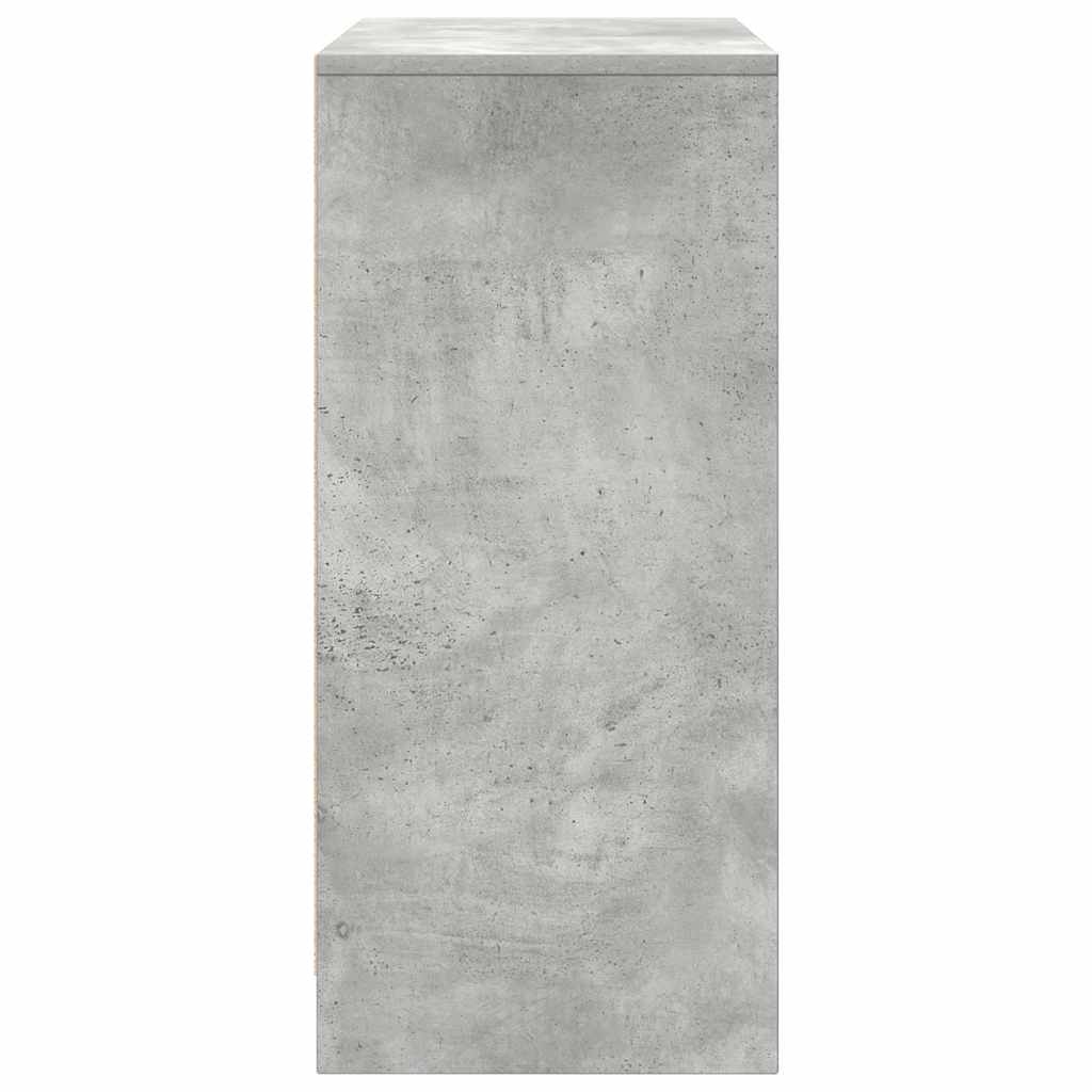 betonszürke szerelt fa cipőszekrény 57x34x76 cm