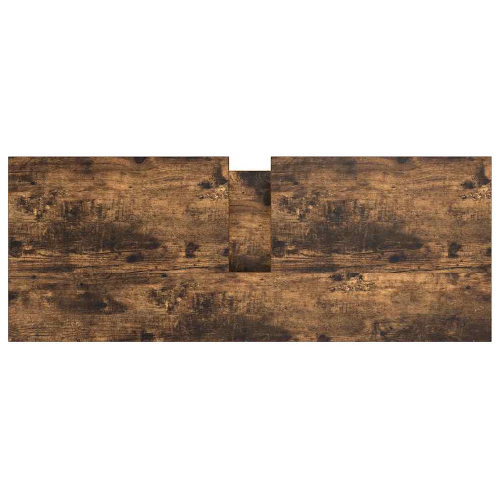 füstös tölgy fürdőszobai mosdószekrény fiókokkal 90x34,5x60 cm