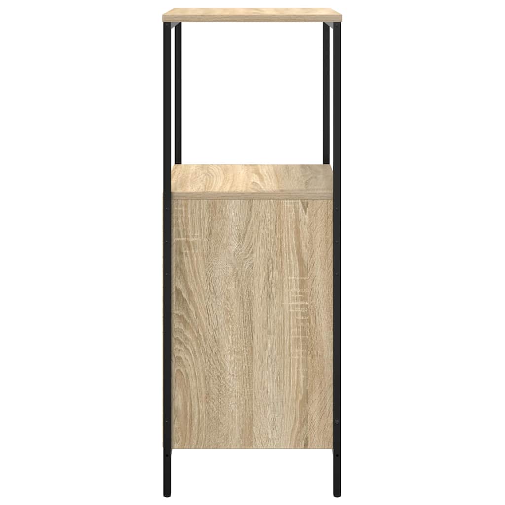 tölgy színű fürdőszobaszekrény polcokkal 36x35x95 cm