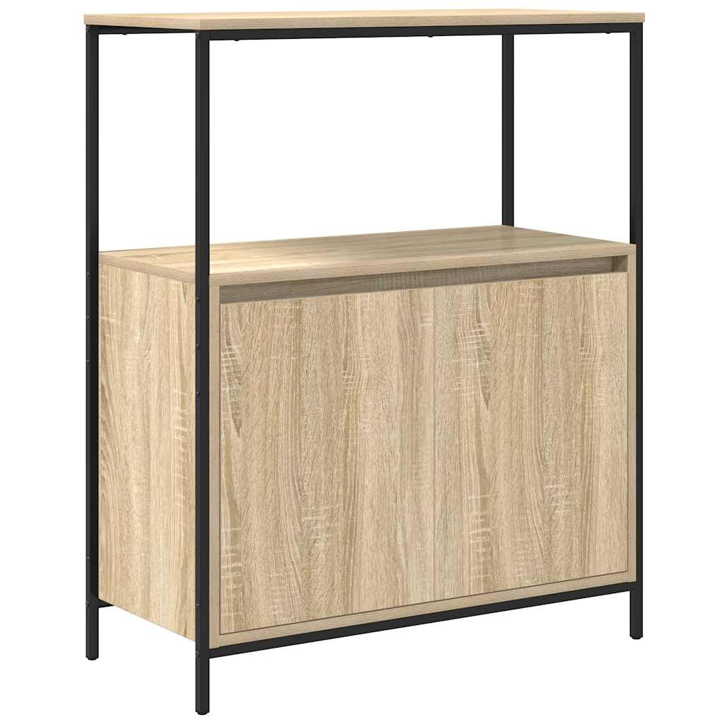 tölgy színű fürdőszobaszekrény polcokkal 76,5x35x95 cm