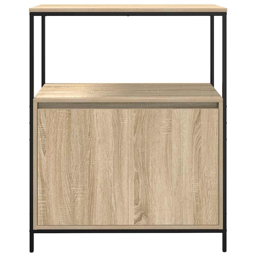 tölgy színű fürdőszobaszekrény polcokkal 76,5x35x95 cm
