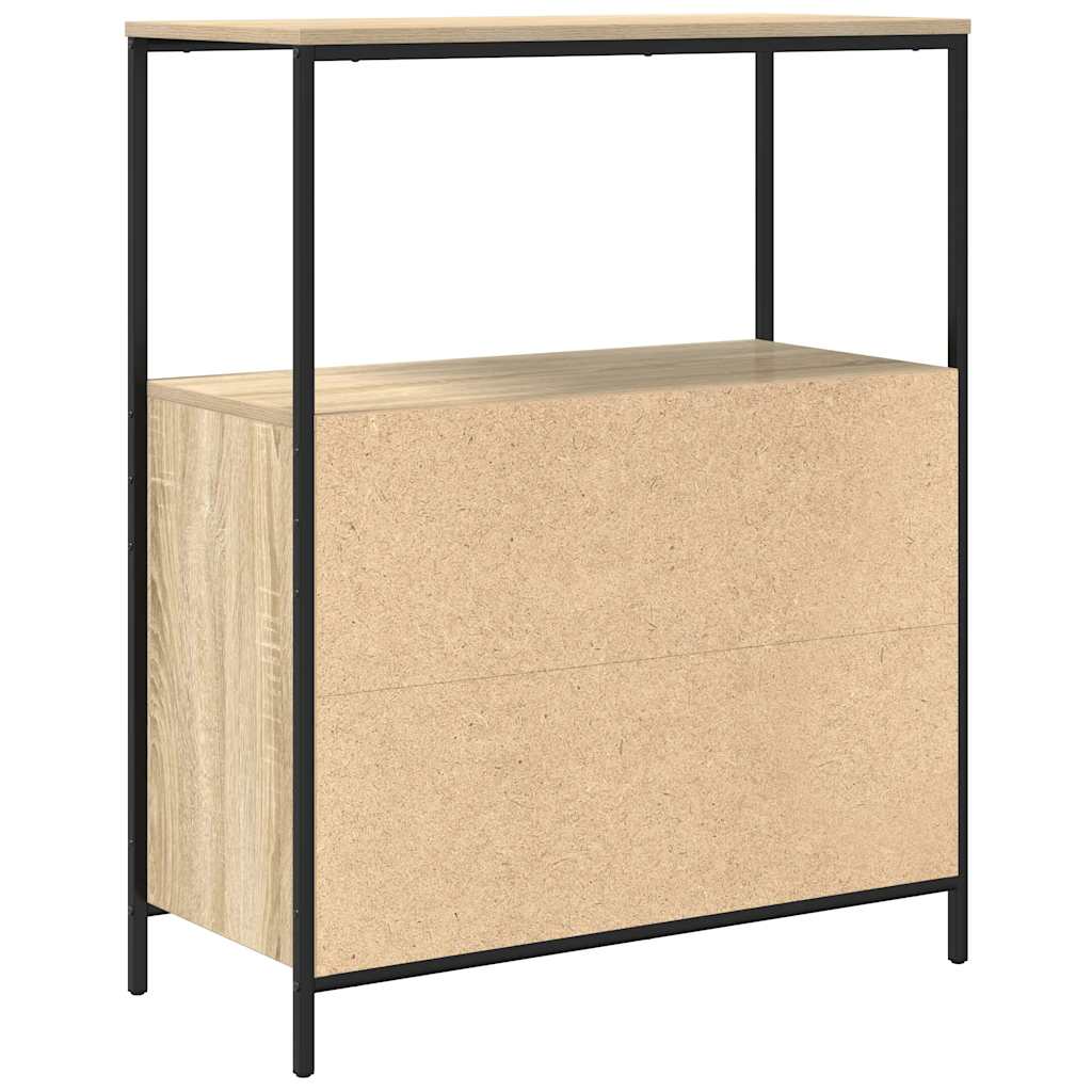 tölgy színű fürdőszobaszekrény polcokkal 76,5x35x95 cm