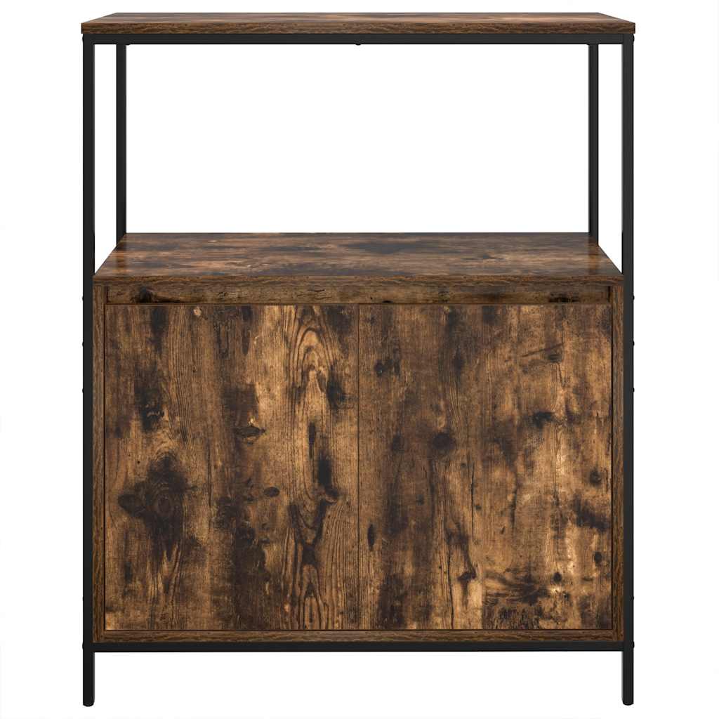 füstölt tölgy fürdőszobaszekrény polcokkal 76,5x35x95 cm