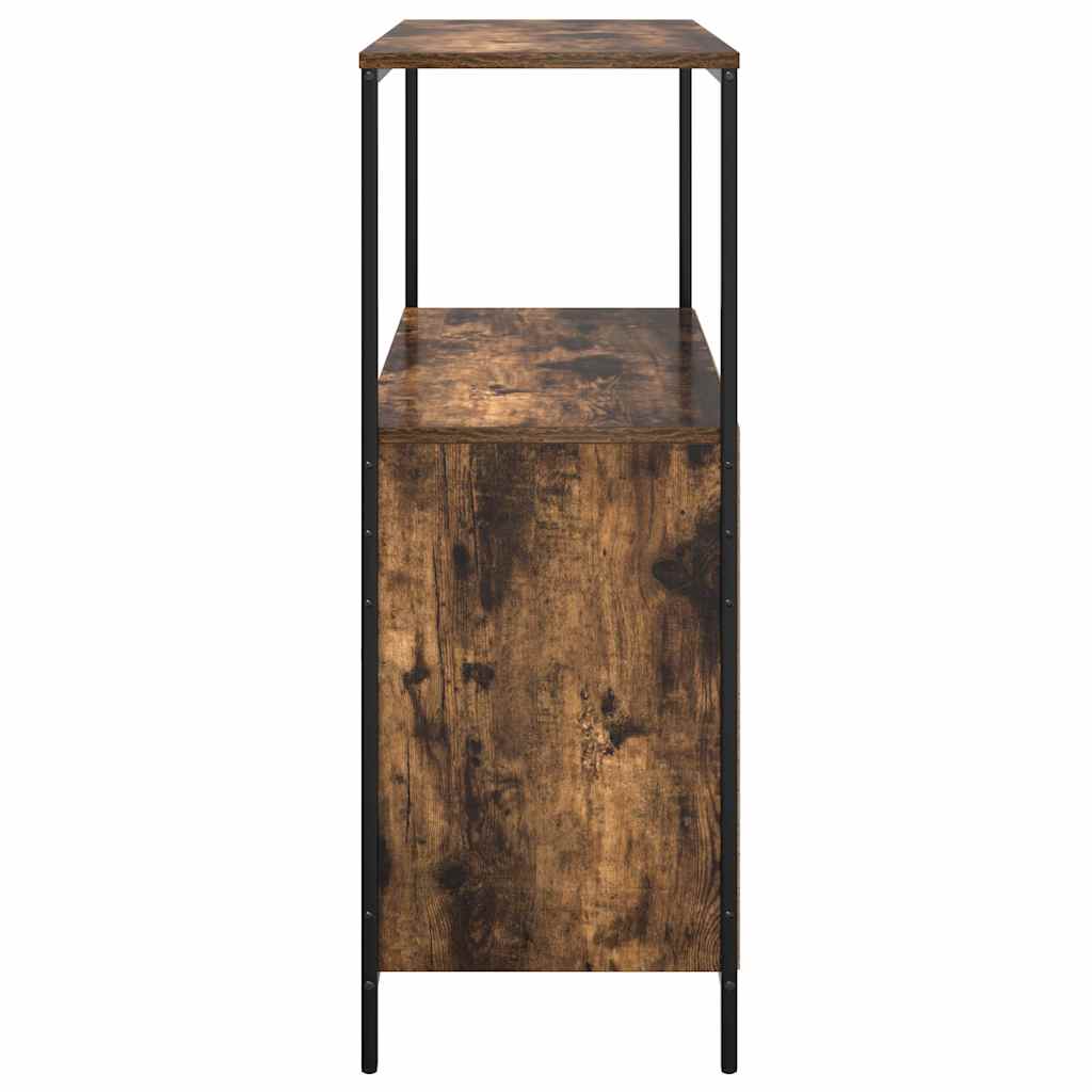 füstölt tölgy fürdőszobaszekrény polcokkal 76,5x35x95 cm