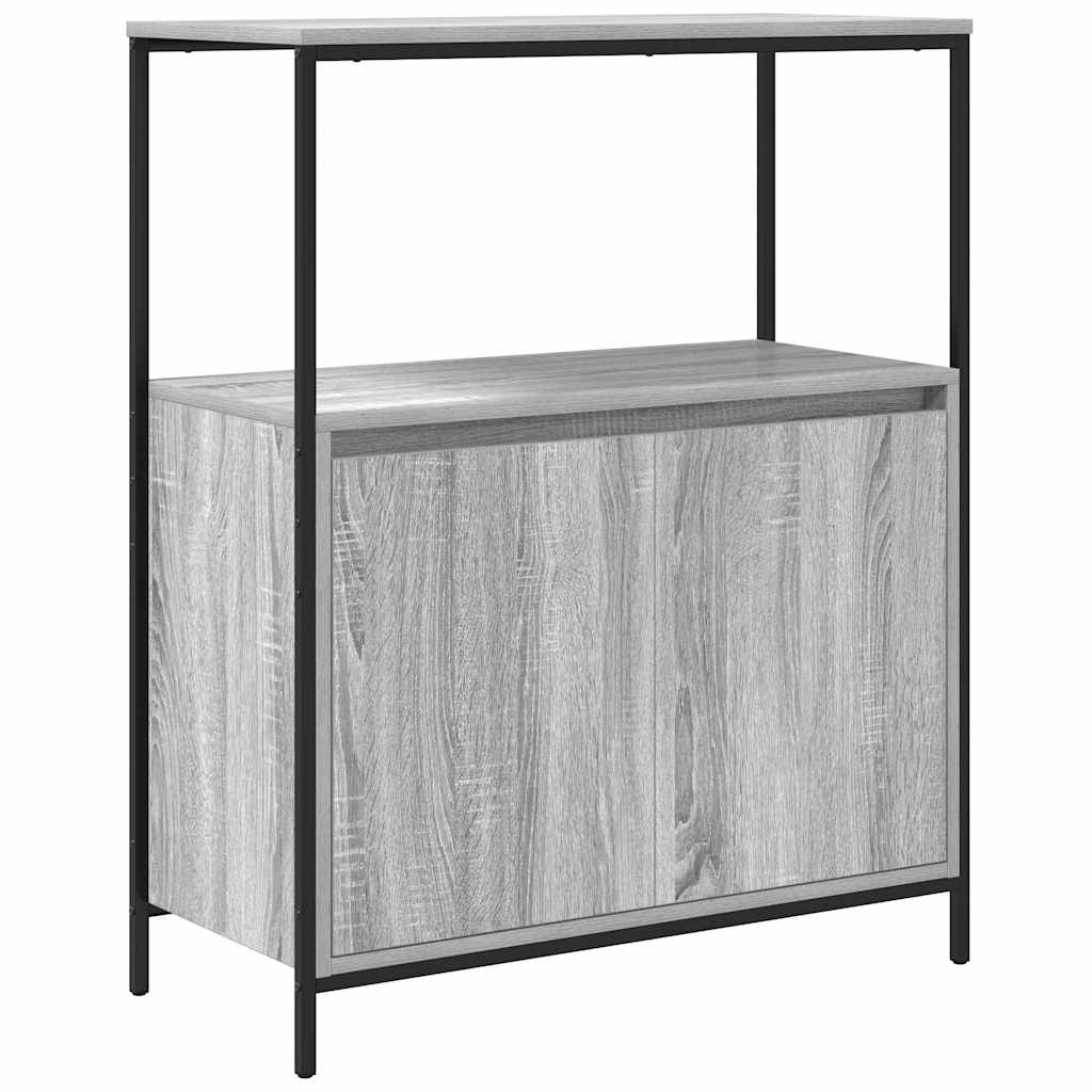 szürke sonoma fürdőszobaszekrény polcokkal 76,5x35x95 cm