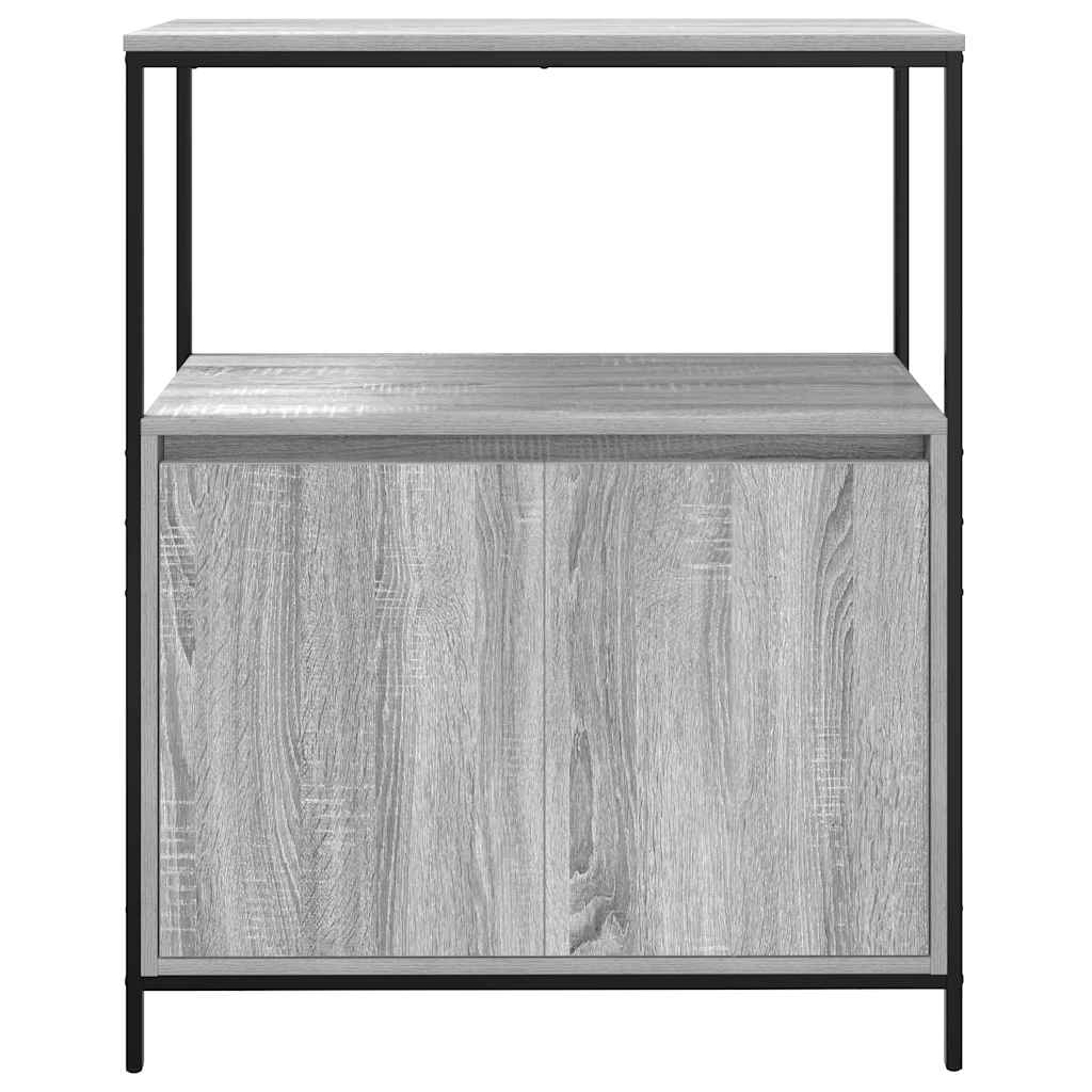 szürke sonoma fürdőszobaszekrény polcokkal 76,5x35x95 cm