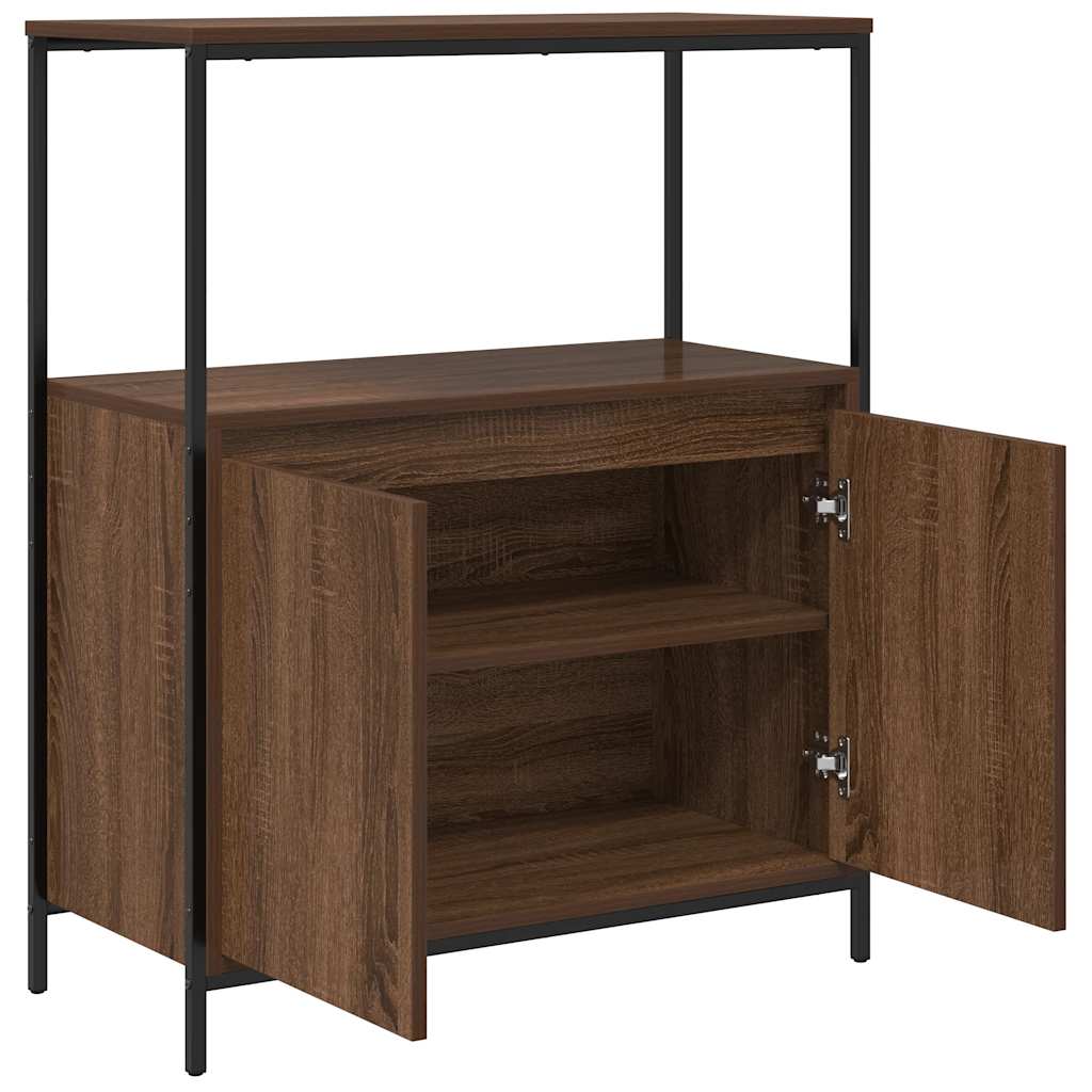 barna tölgy fürdőszobaszekrény polcokkal 76,5x35x95 cm