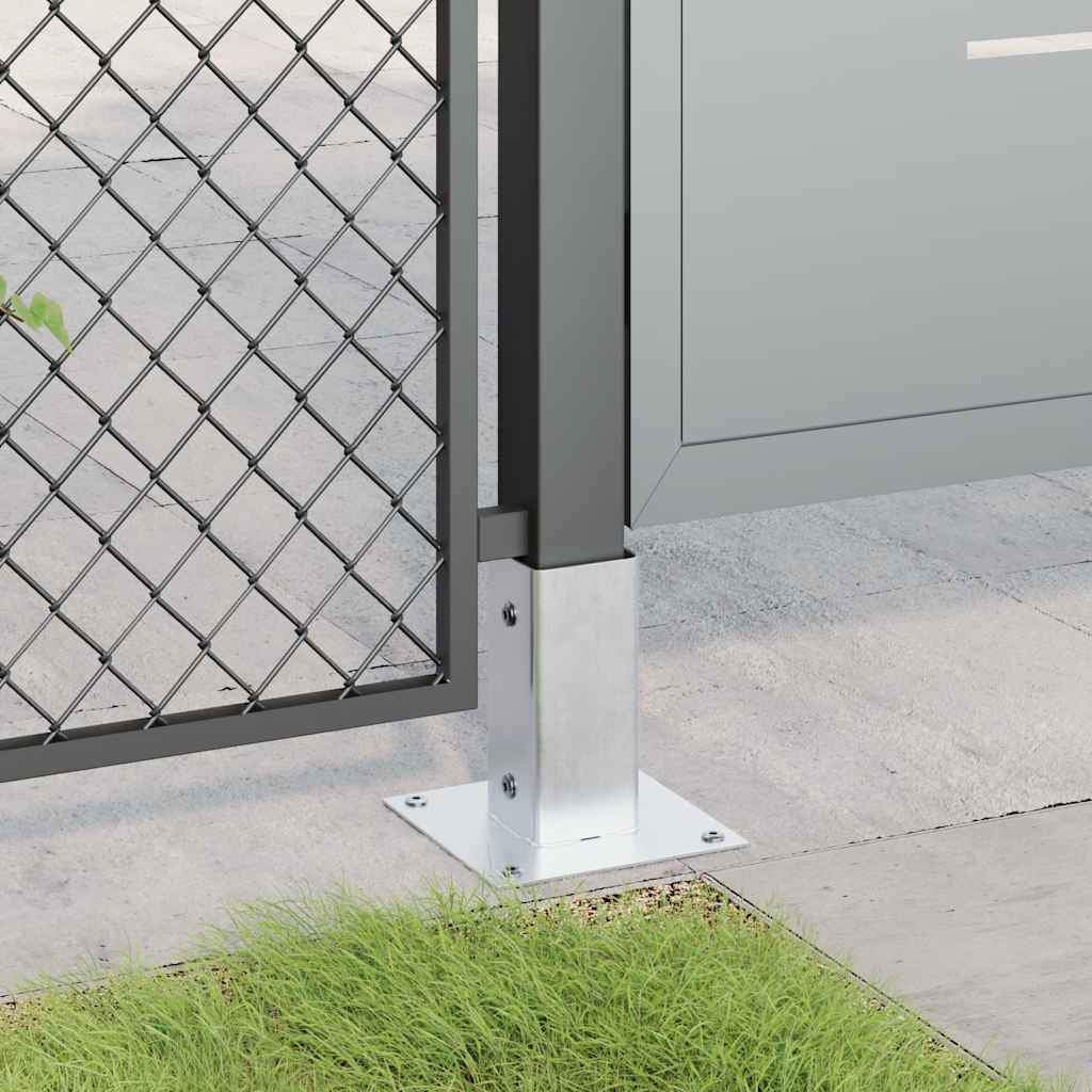 12 db horganyzott acélból oszlopalapok négyzet alakúak 71x71 mm