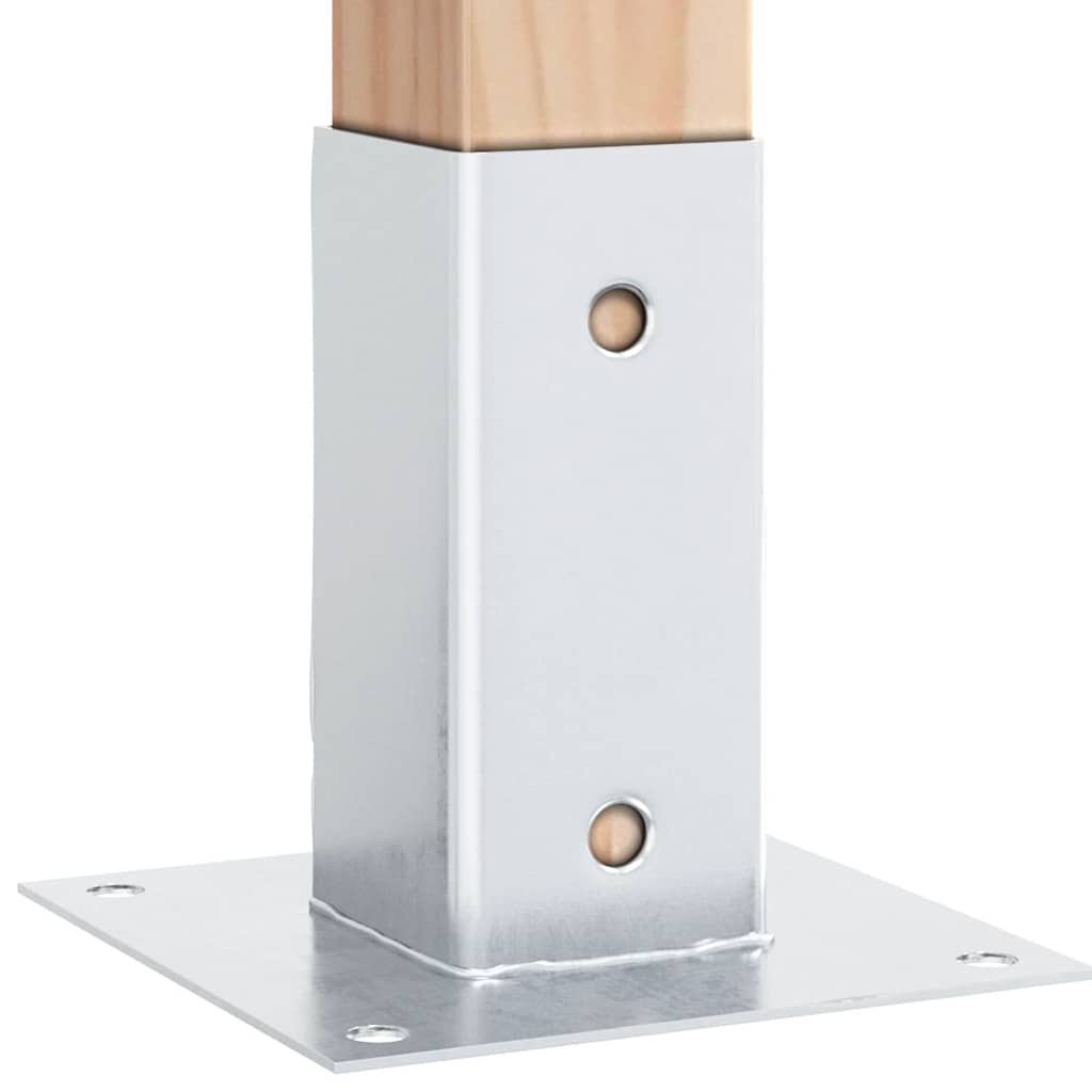 12 db horganyzott acélból oszlopalapok négyzet alakúak 71x71 mm