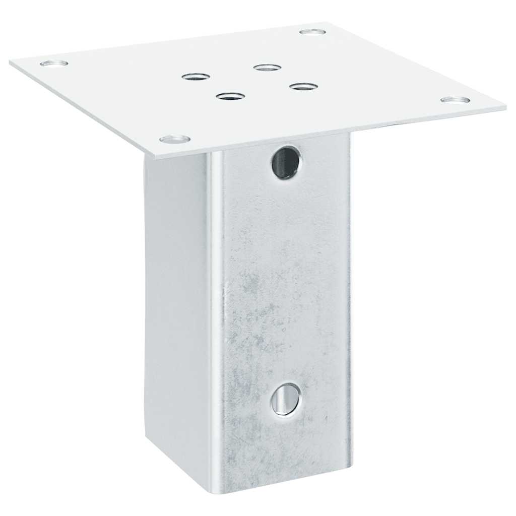 12 db horganyzott acélból oszlopalapok négyzet alakúak 71x71 mm
