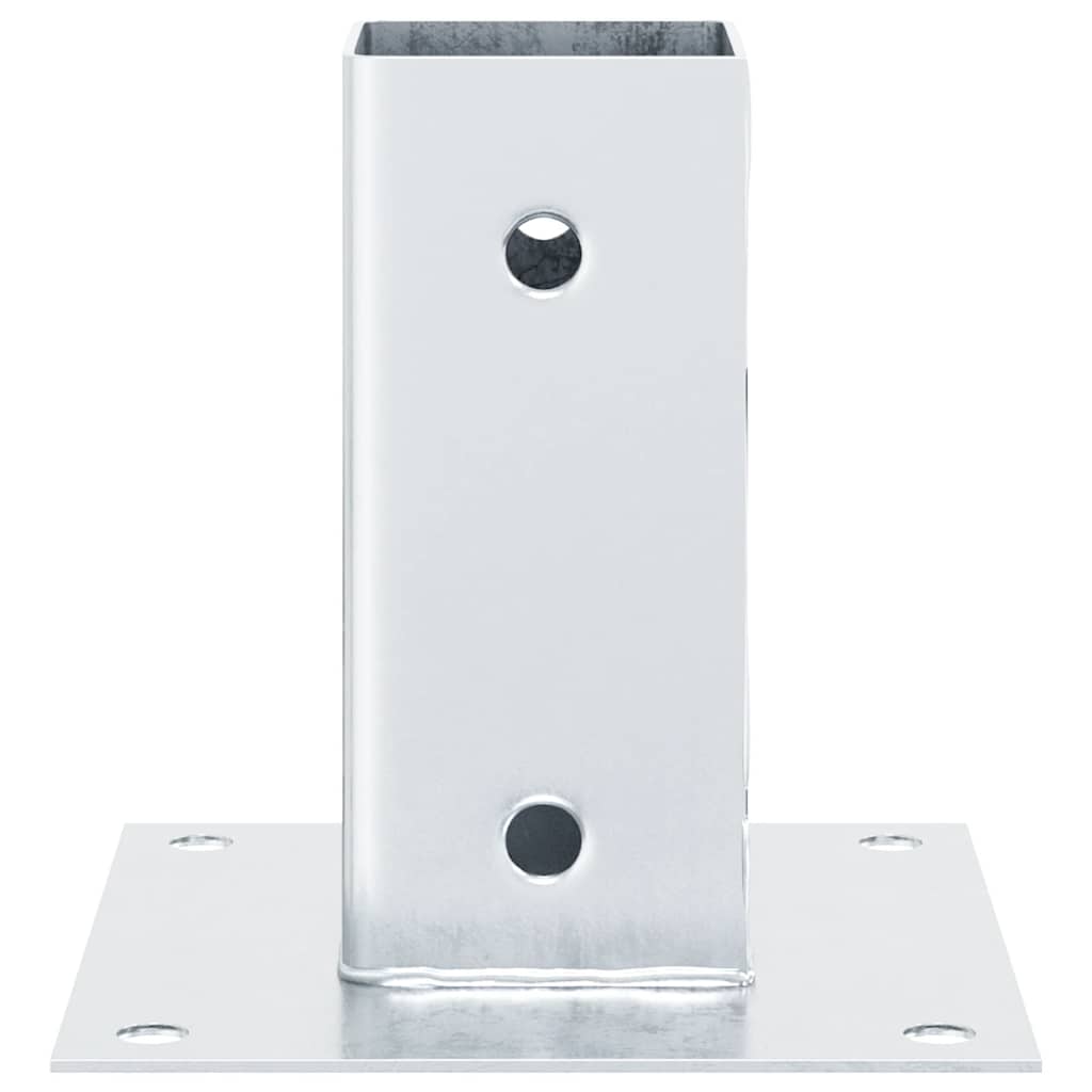 12 db horganyzott acélból oszlopalapok négyzet alakúak 71x71 mm