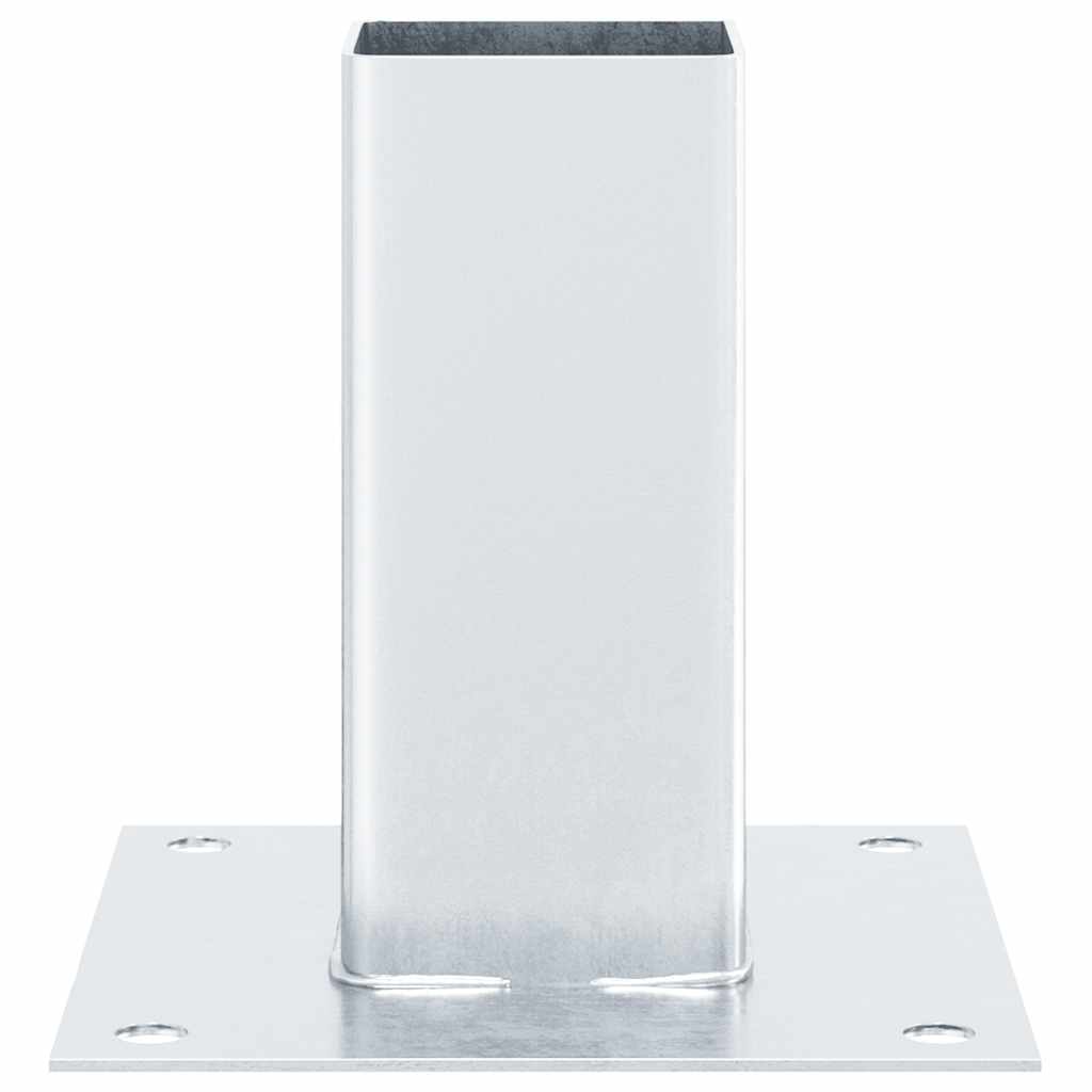 12 db horganyzott acélból oszlopalapok négyzet alakúak 71x71 mm