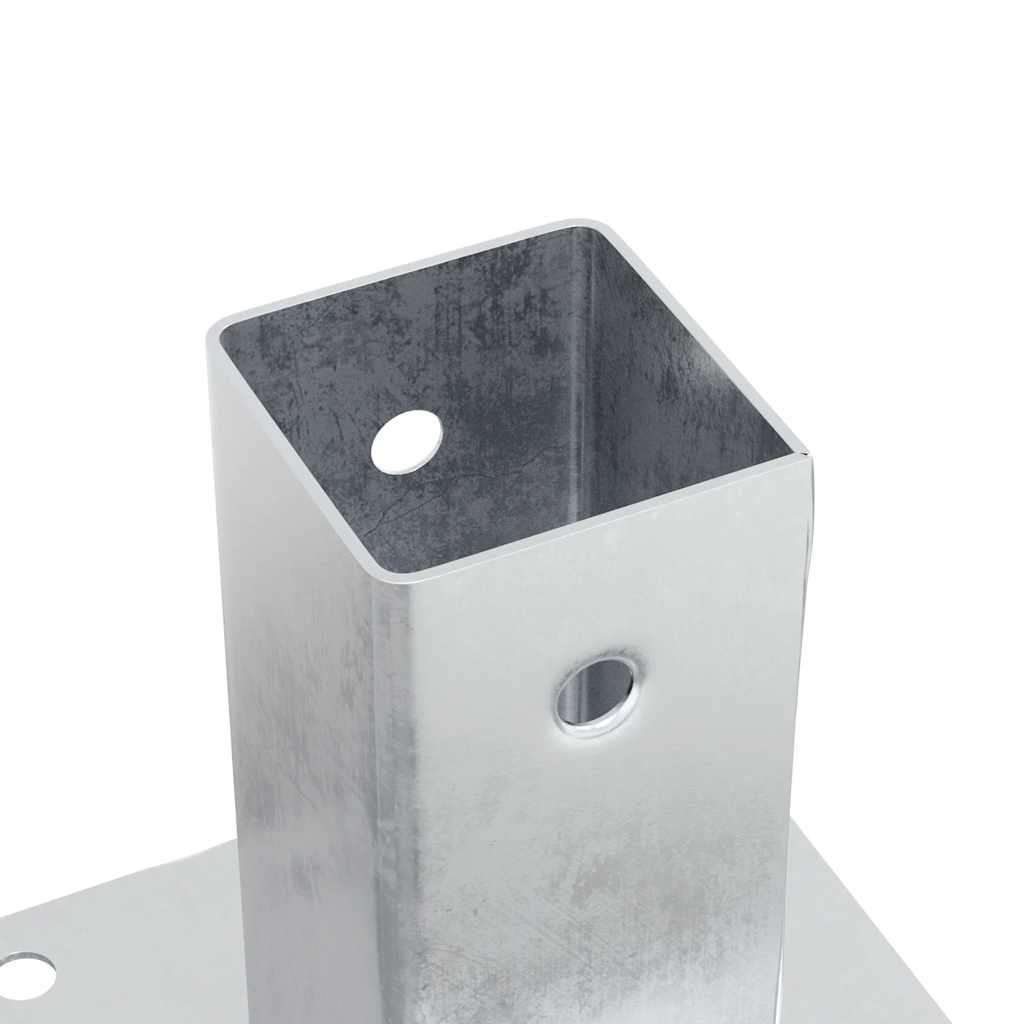 12 db horganyzott acélból oszlopalapok négyzet alakúak 71x71 mm