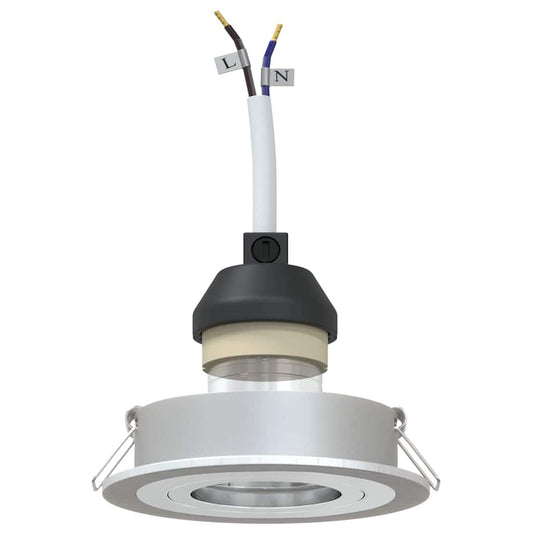 Spotlámpa 24 db Ezüst 9 x 9 x 2 cm Alumínium