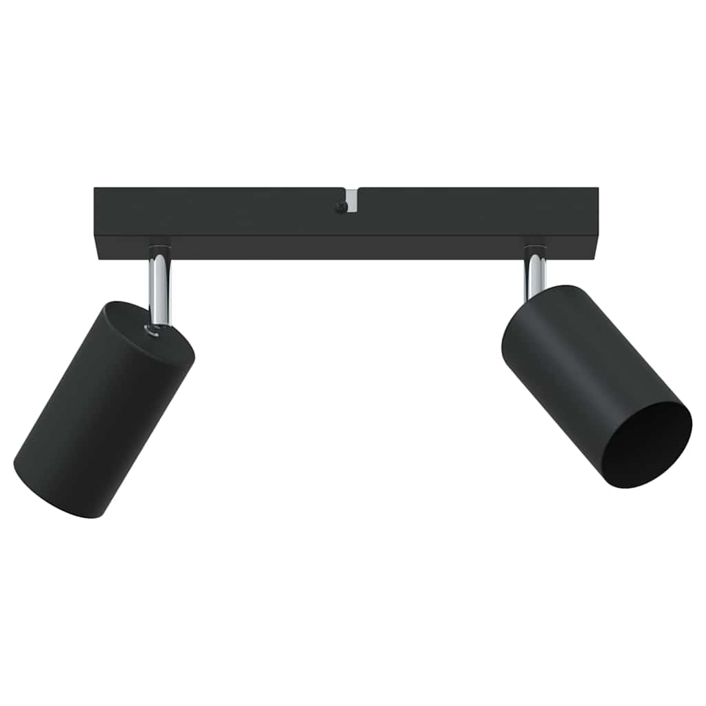 Mennyezeti spotlámpa fényszórókkal Fekete 26 x 6 x 16 cm Fém
