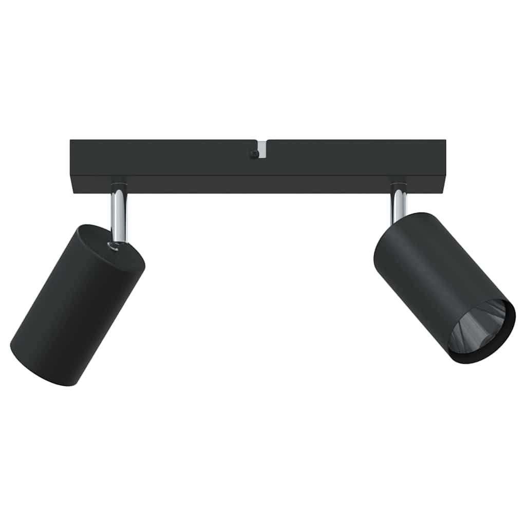 Mennyezeti spotlámpa fényszórókkal Fekete 26 x 6 x 16 cm Fém
