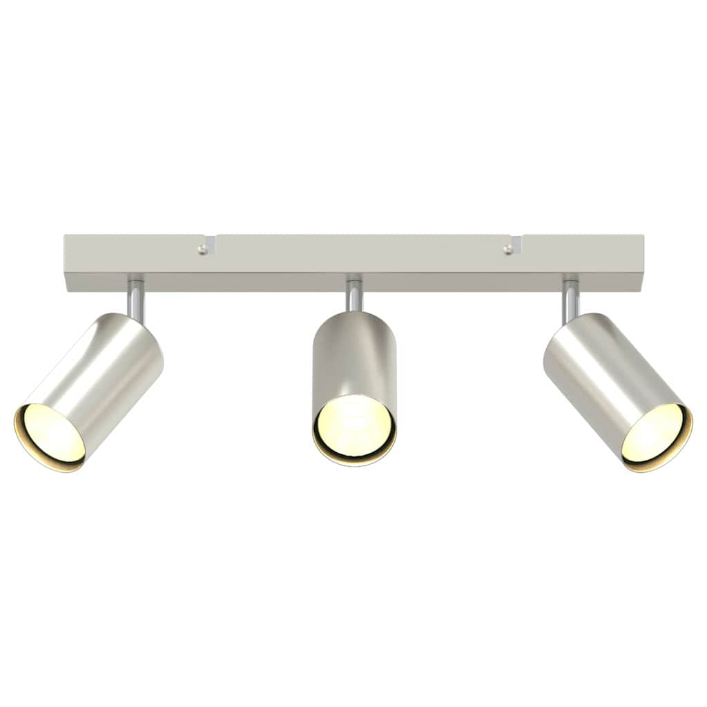 Mennyezeti spotlámpa fényszórókkal Nikkel 38 x 6 x 16 cm Fém