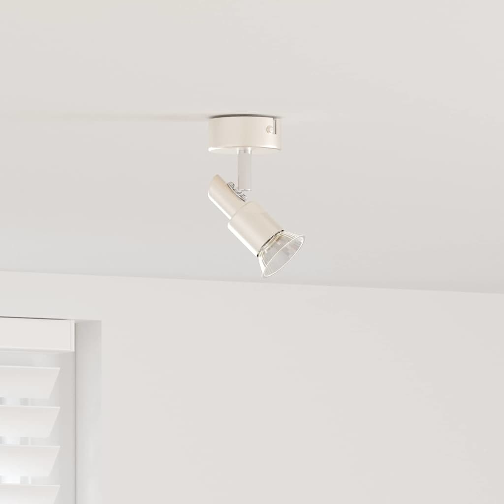 Mennyezeti spotlámpa fényszórókkal Nikkel 8 x 8 x 10,5 cm Acél