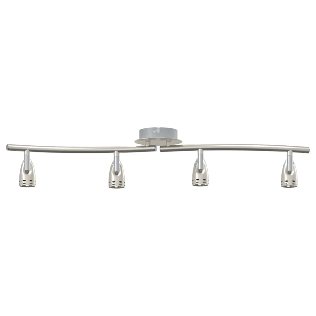 Mennyezeti spotlámpa fényszórókkal Nikkel 61 x 10 x 12,5 cm Fém
