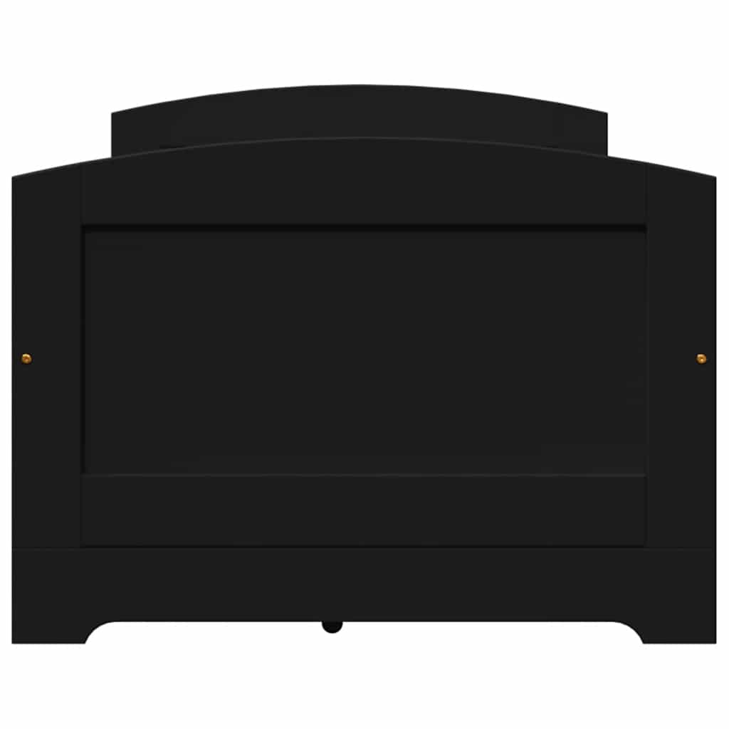Napozóágy 5 fiókkal matrac nélkül IRUN Fekete 90x200 cm