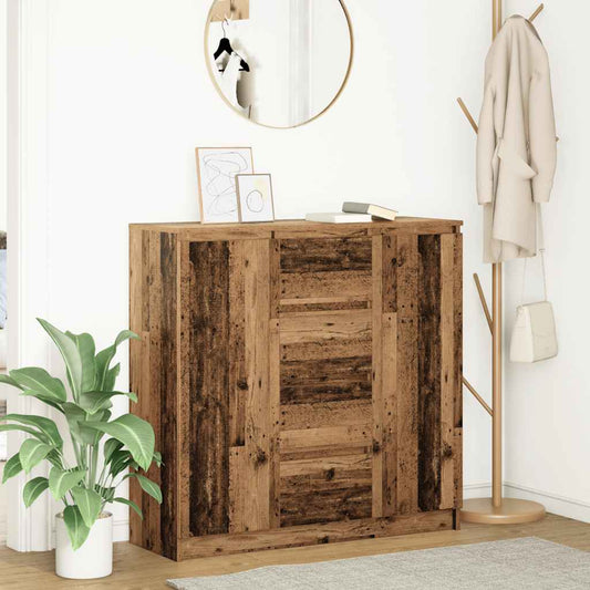 antik fa szerelt fa tálalószekrény fiókos 100,5x35x98,5 cm